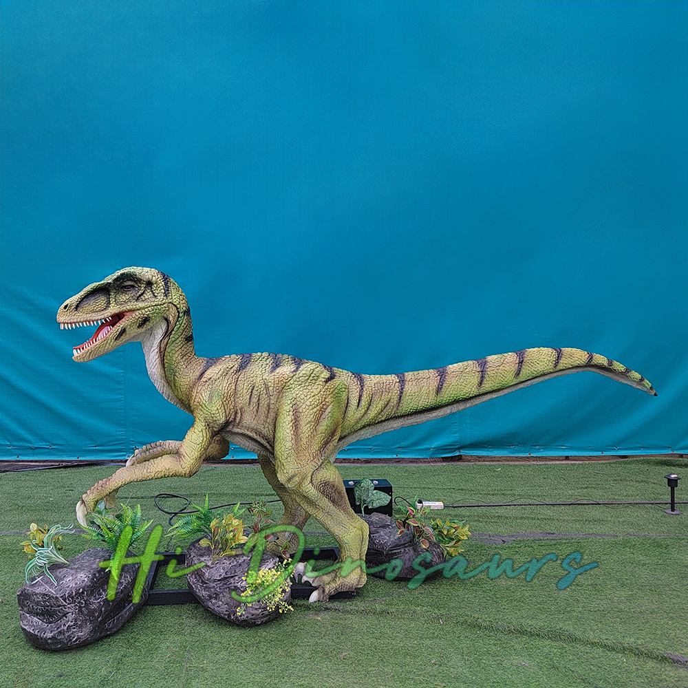 Animatronic Raptor Dinosaur for Park Decor