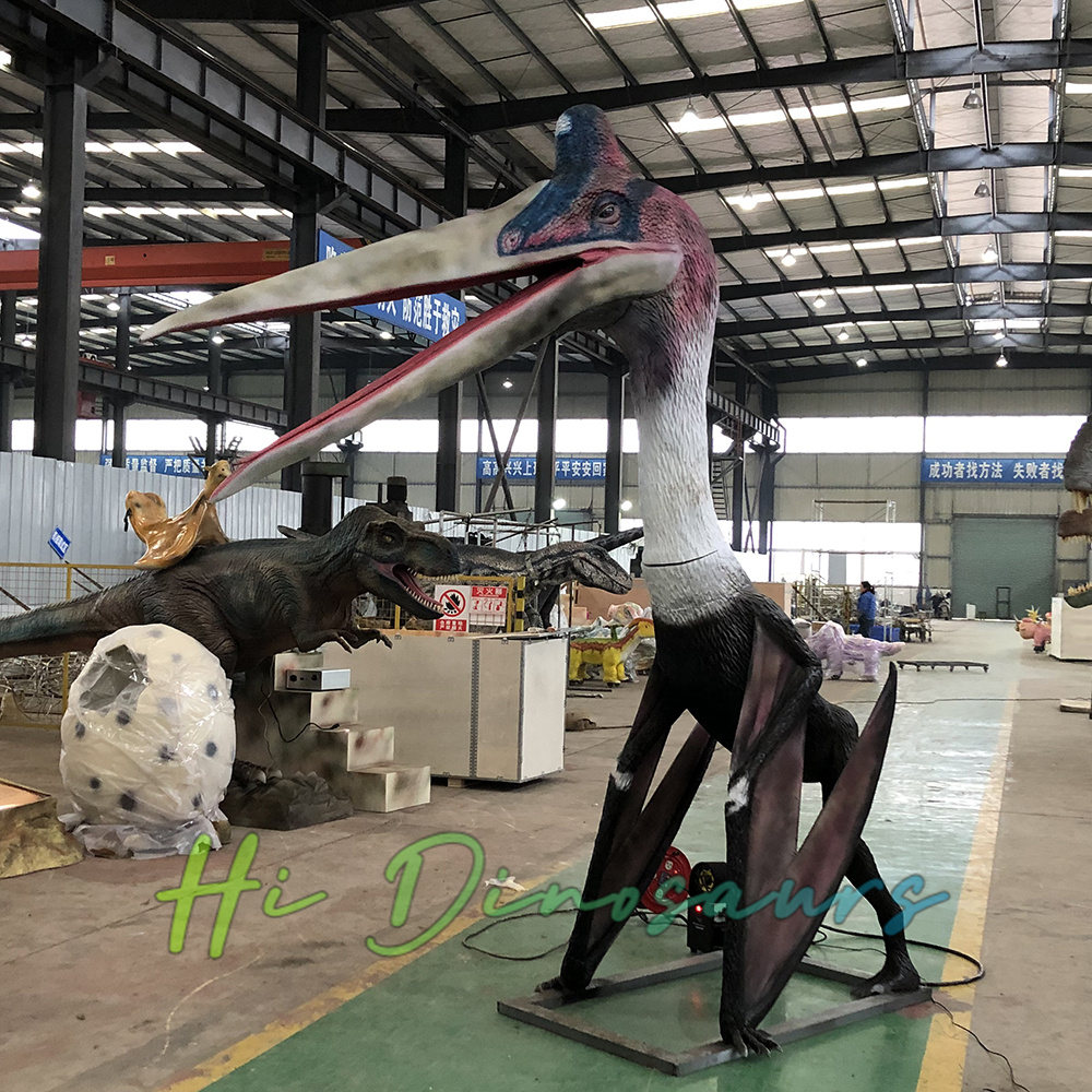 Custom Life Size Animatronic Quetzalcoatlus For Theme Parks
