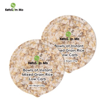 Višezrnata instant riža s konjac zobenom kašom u zdjeli | Ketoslimmo