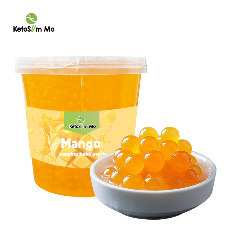 Mango popping boba