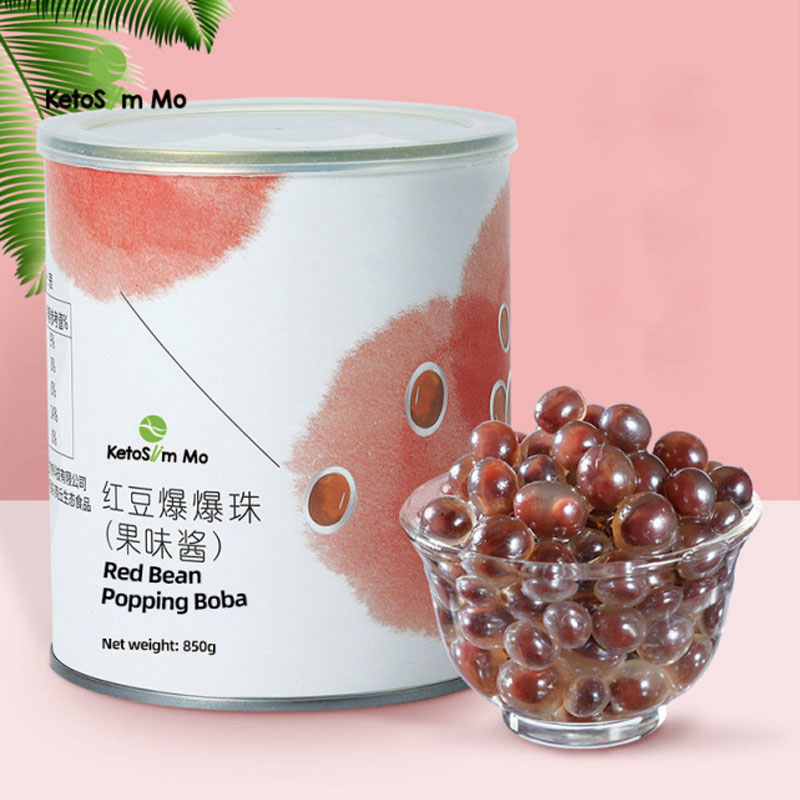 Red Bean Popping Boba