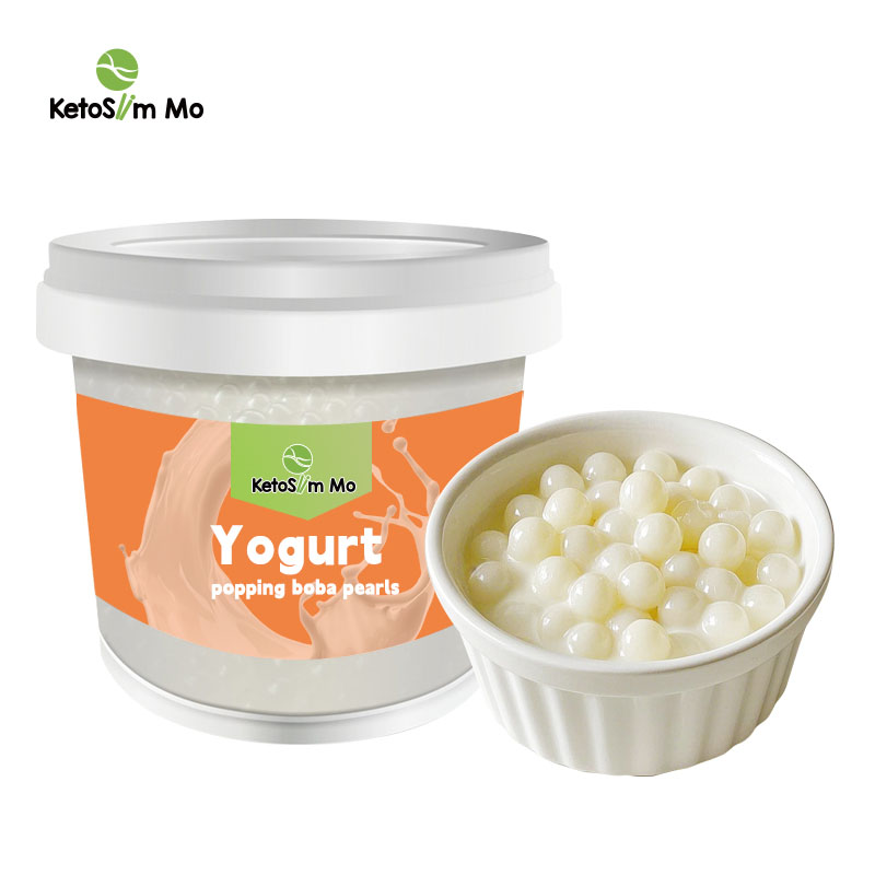 Yogurt popping boba