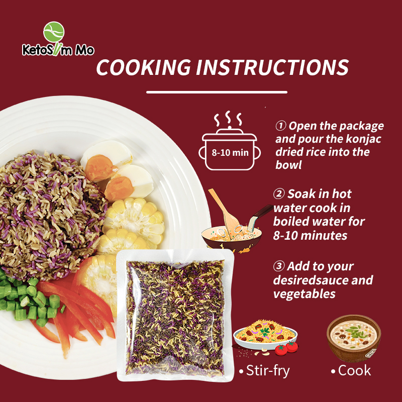 Low Calorie Keto Diet Konjac  Low Gi Rice| Ketoslimmo-product