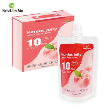 કોલેજન કોંજેક જેલી-વ્હાઇટ પીચ ફ્લેવર