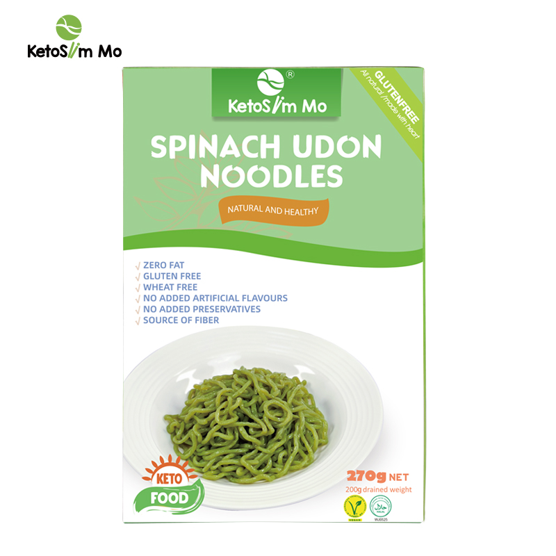 Spinach Udon - Low Calorie Noodles