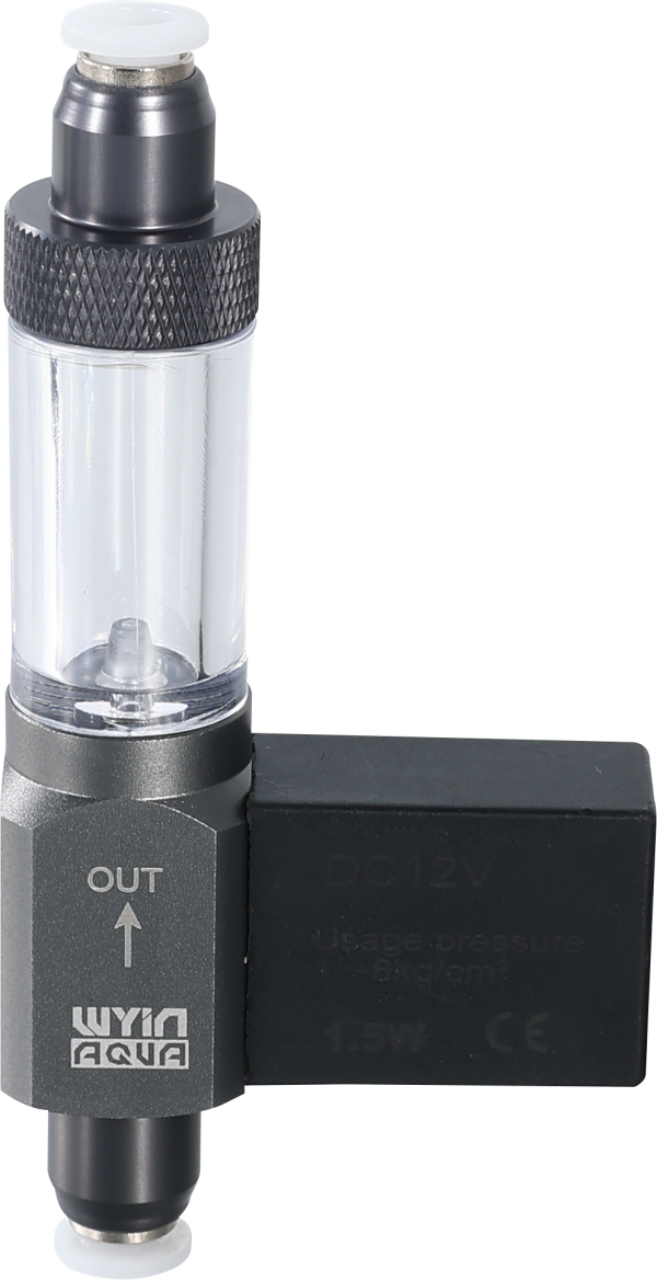 WY00-21 QUICK ASSEMBLE 2  HEADS BUBBLE COUNTER WITH ELECTRIC VALVE