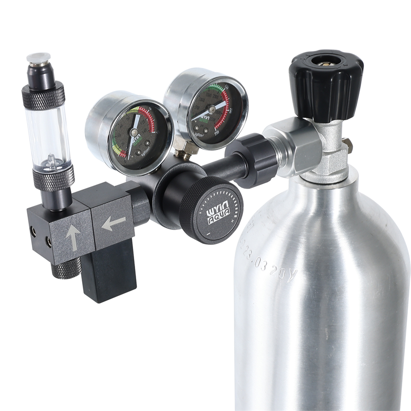 Dual Stage Co2 Pressure Regulator with Electric Valve