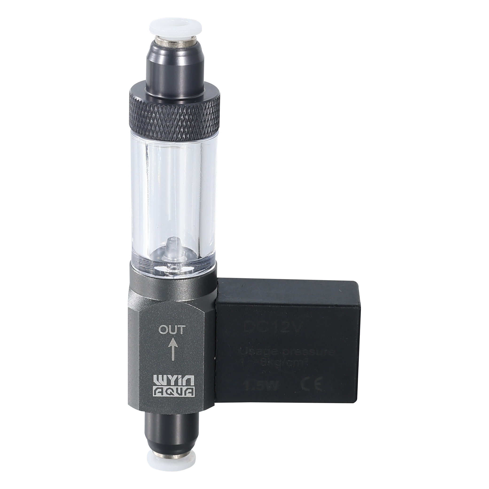 WY00-21 QUICK ASSEMBLE 2  HEADS BUBBLE COUNTER WITH ELECTRIC VALVE
