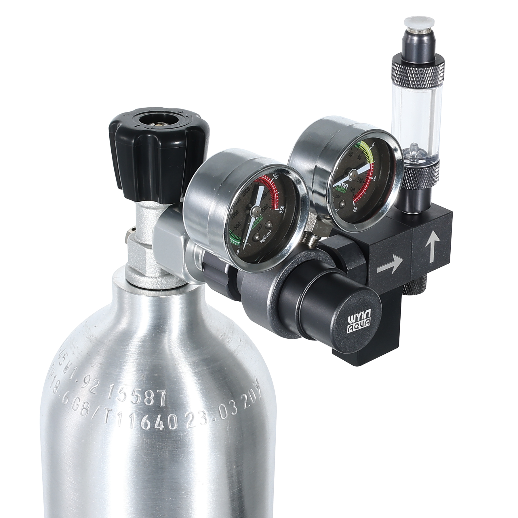 WY30-02S  Large double meter CO2 pressure valve/regulator ，solenoid valve version