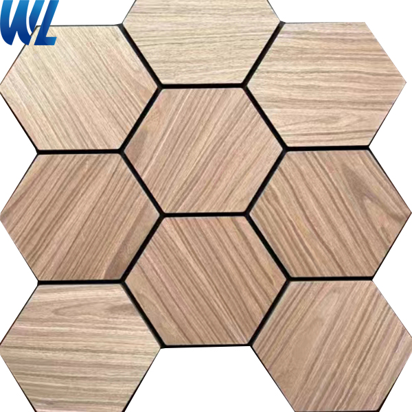 Factory Self-adhesive Sound Absorbing panel Hexagon Acoustic Panel