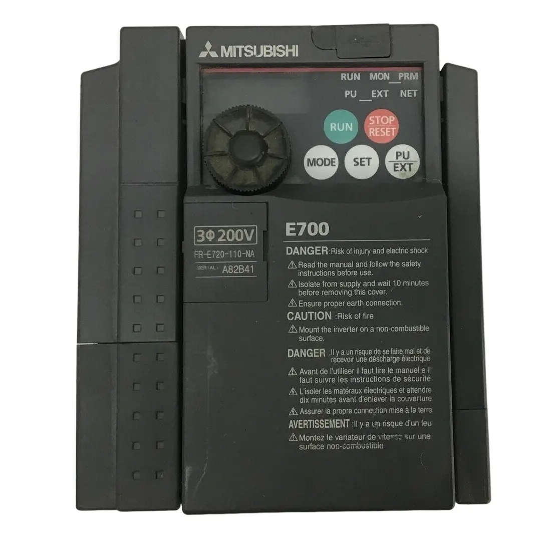 Mitsubishi FR-E700 Series 1.5KW 3 Phase VFD Inverter FR-E720-1.5K