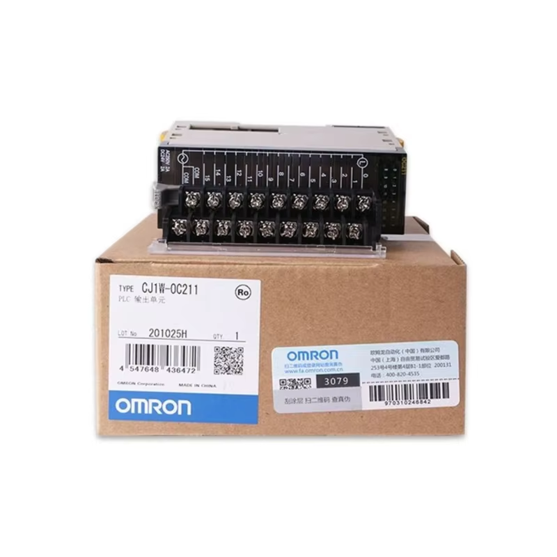 Omron 16-point Contact Output Unit with Terminal Block CJ1W-OC211