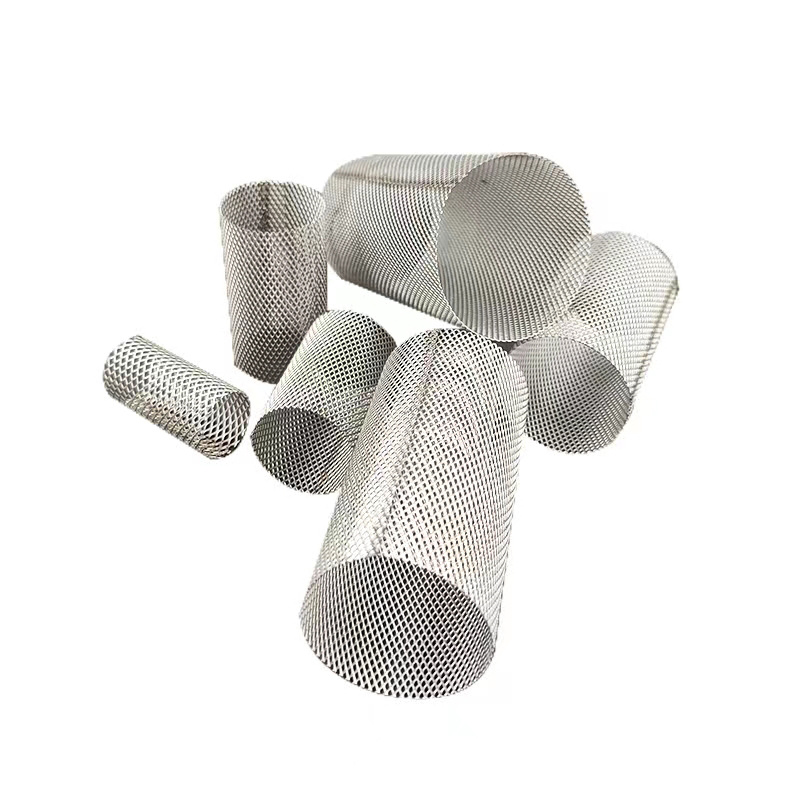 316 Stainless Steel Round Pipe Filter Exhaust Perforated Metal Tube