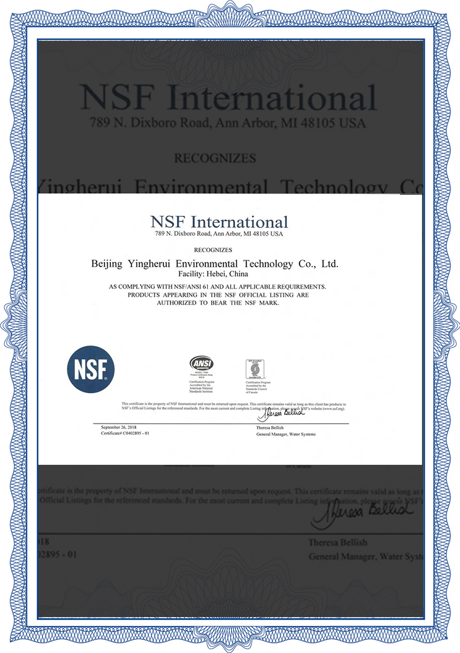 NSF_ANSI 61 Certificate