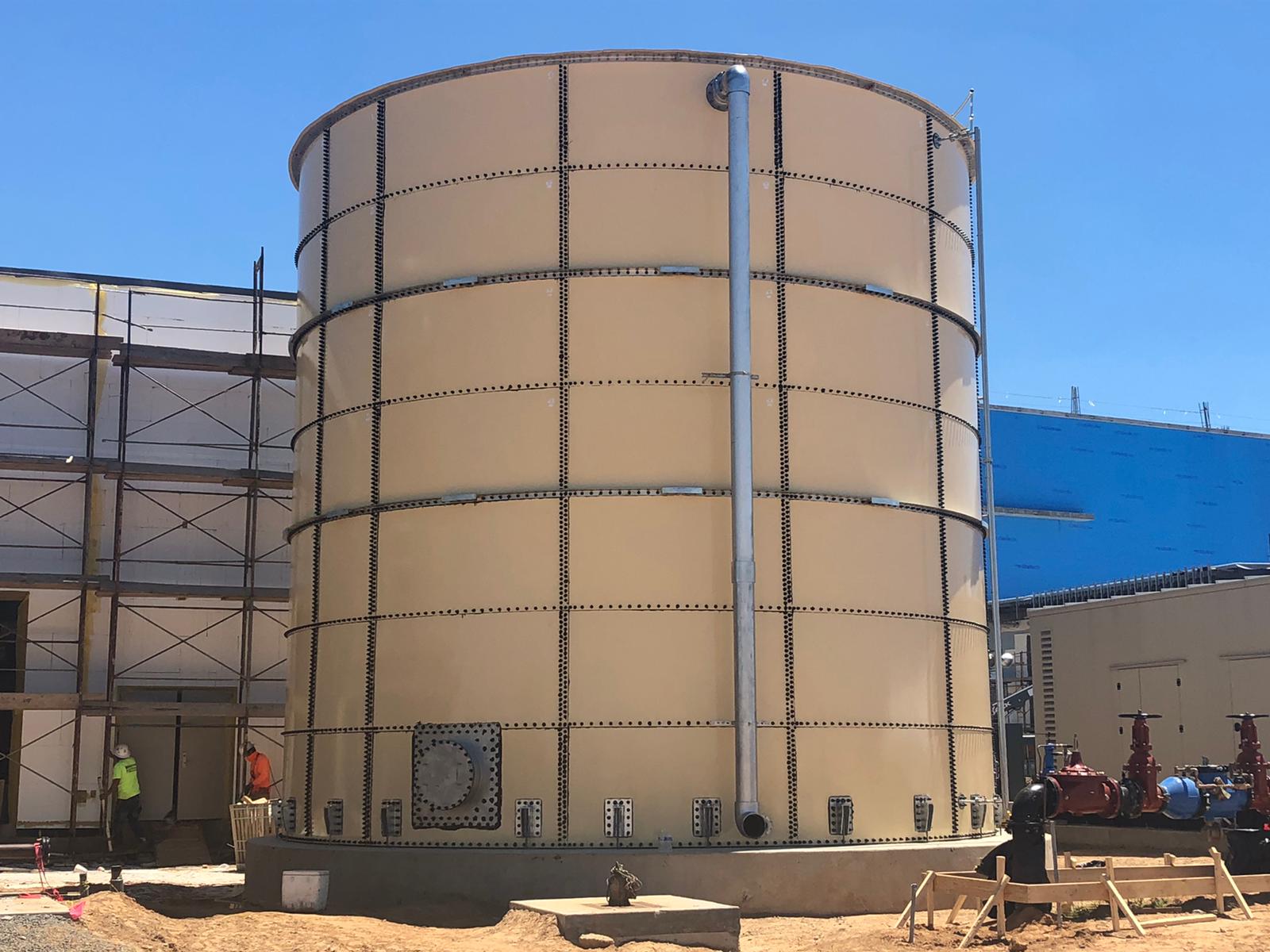 NFPA 22 grade Glass-Lined-Steel fire tanks 