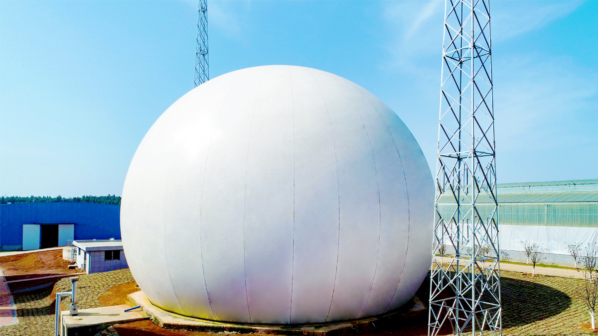 Energy Saving Membrane Gas Holder , LNG Biogas Purification Equipment