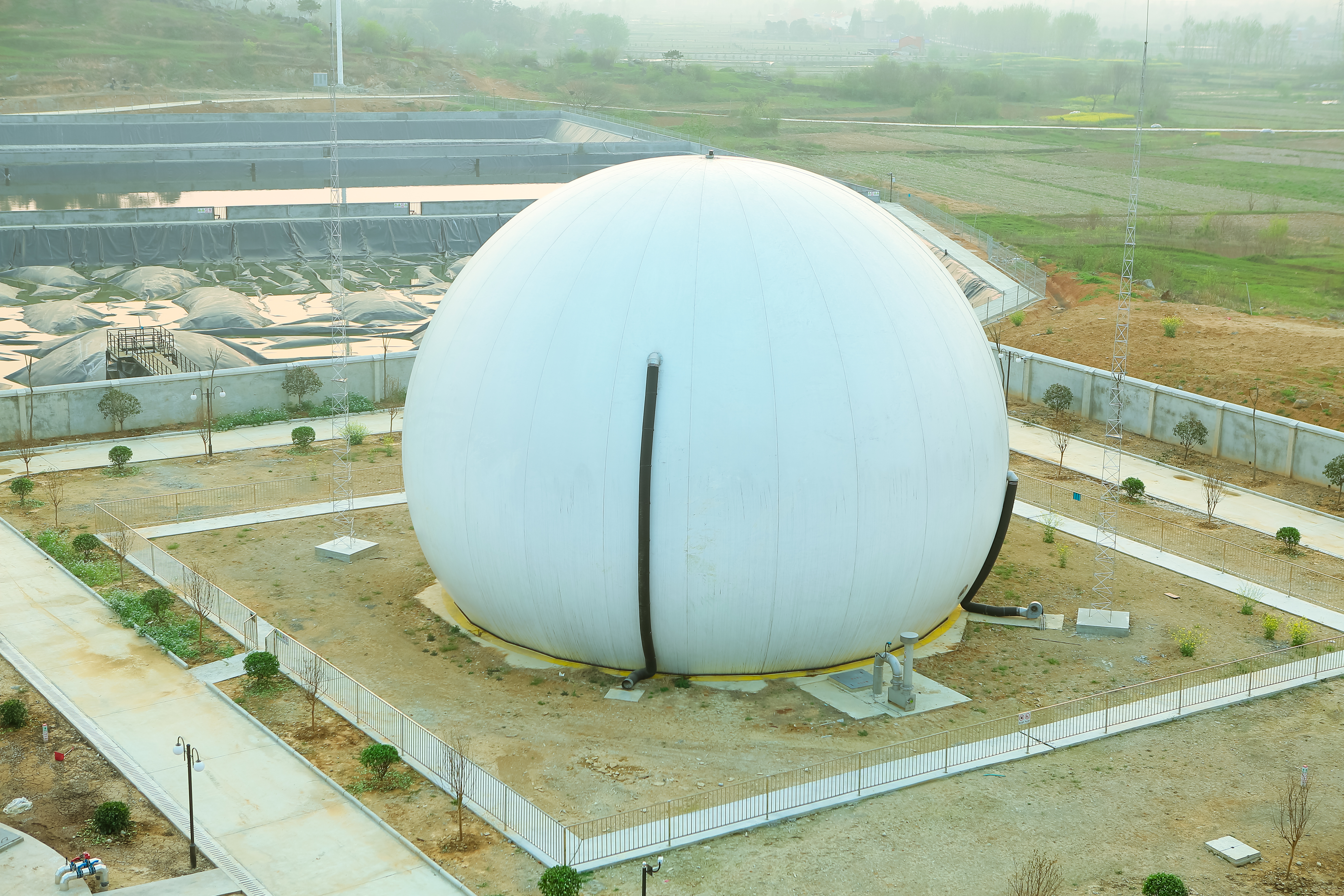 Double Membrane Gas Holder Equipment And Accesseries For Biogas Plants