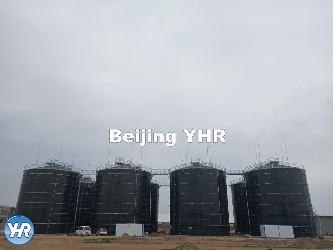 Waste Anaerobic Digester Tank , GLS Home Anaerobic Digester 40m3 To 9000m3