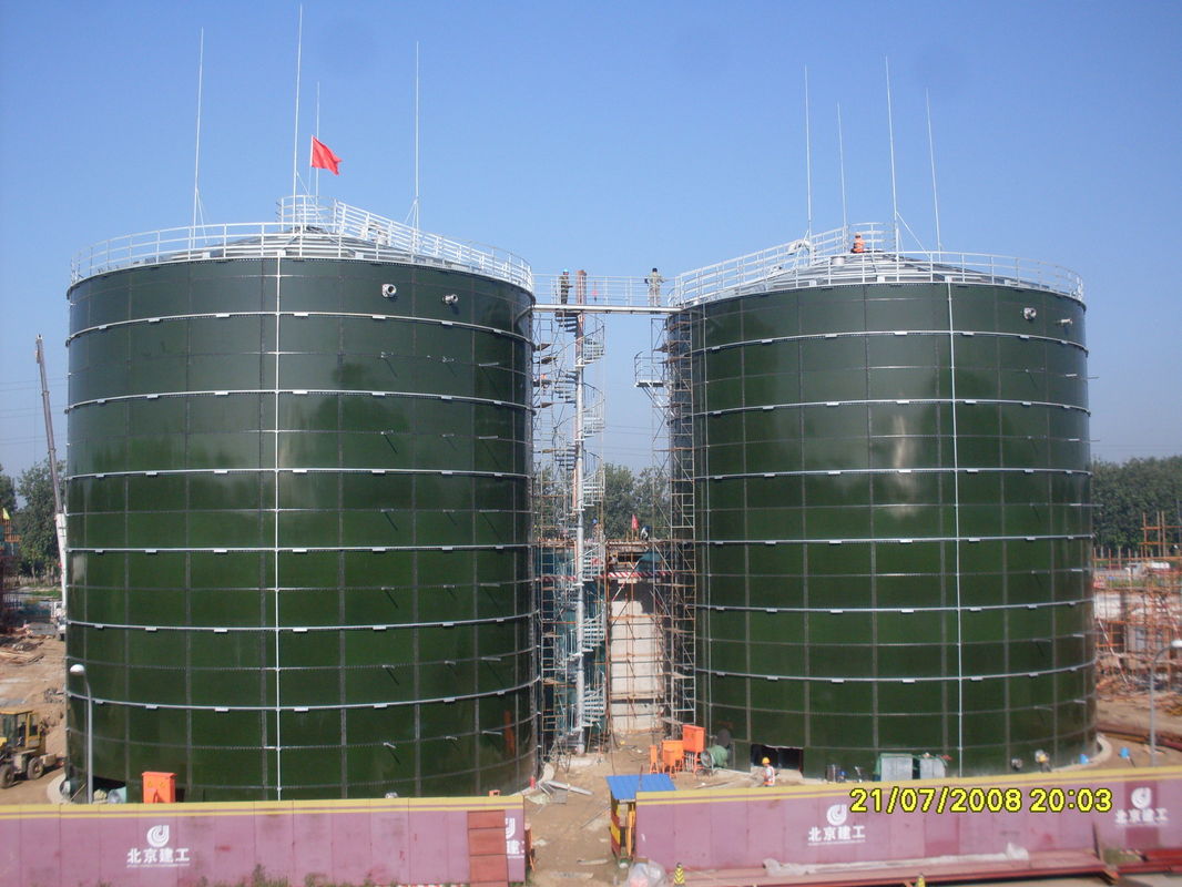 Anti Corrosion Anaerobic Digester Tank 0.25 - 0.45 Mm Coat Thickness