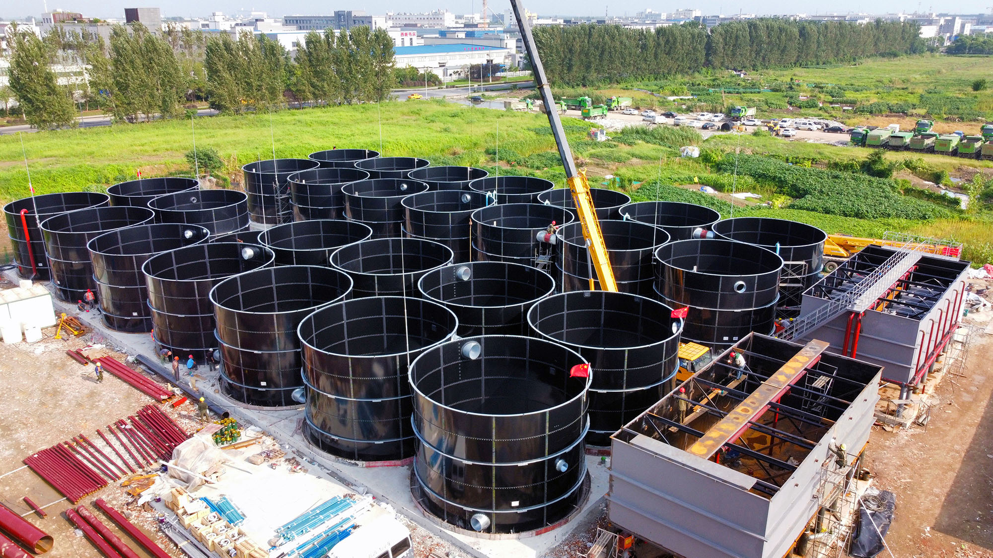 Awwa D103 Standard And Nsf 61 Certified Bolted Fusion Bonded Epoxy Steel Tank