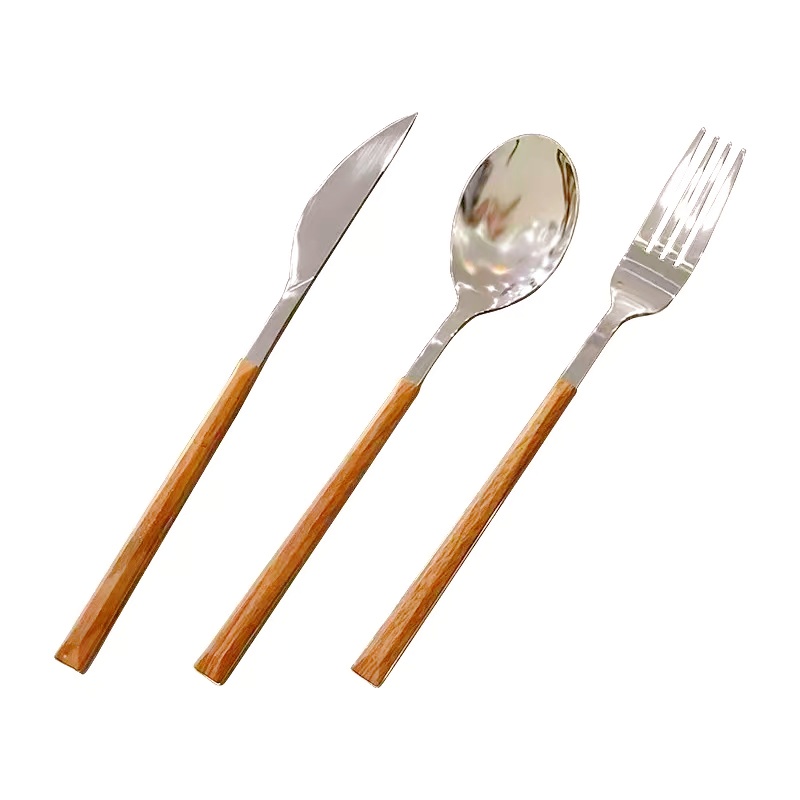 Simple stainless steel imitation wood...