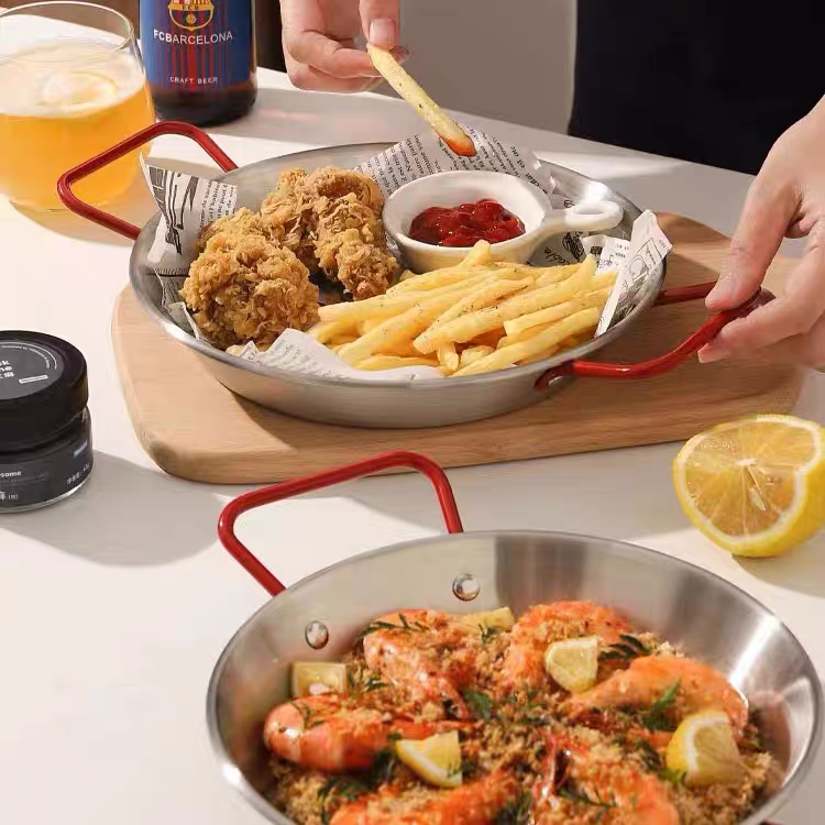 Stainless Steel Spanish Seafood Plate