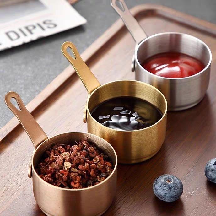 Stainless Steel Material With Handle Small Sauce Dish