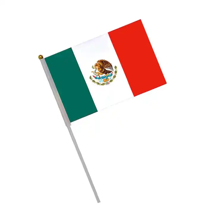 Custom Hand Waving Flag National Polyester Flag With Pole Presidential Voting Flag-product