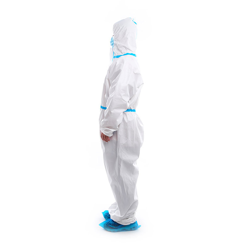 Disposable Non-woven Breathable Film Strips and Strips Culture Protective Clothing One-Piece Hooded Isolation Clothing-product