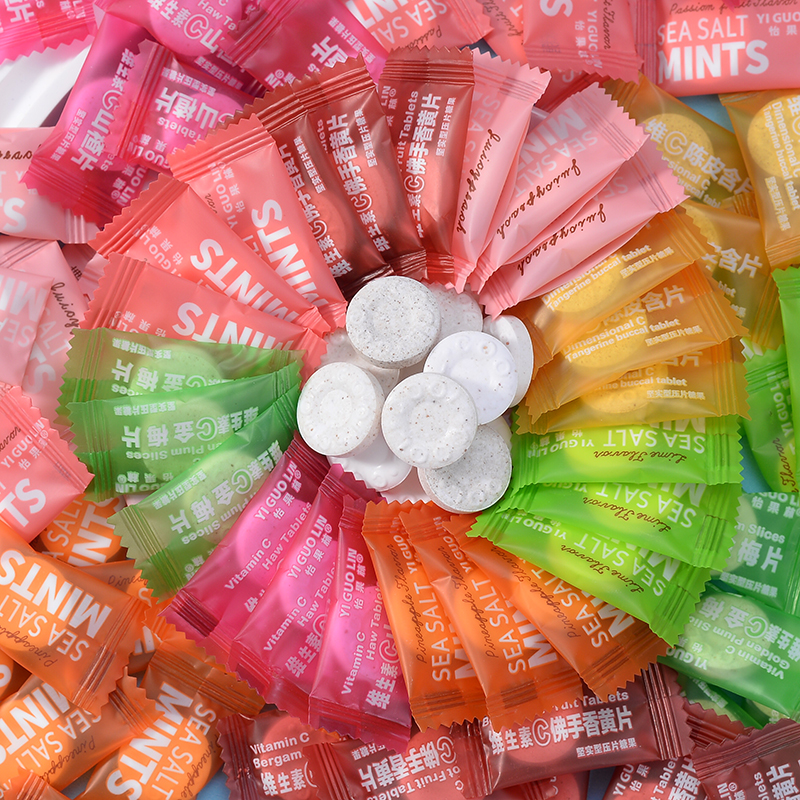 Peppermint Candy Sea Salt Mint Candy Vitamin C Tangerine Peel Candy-1