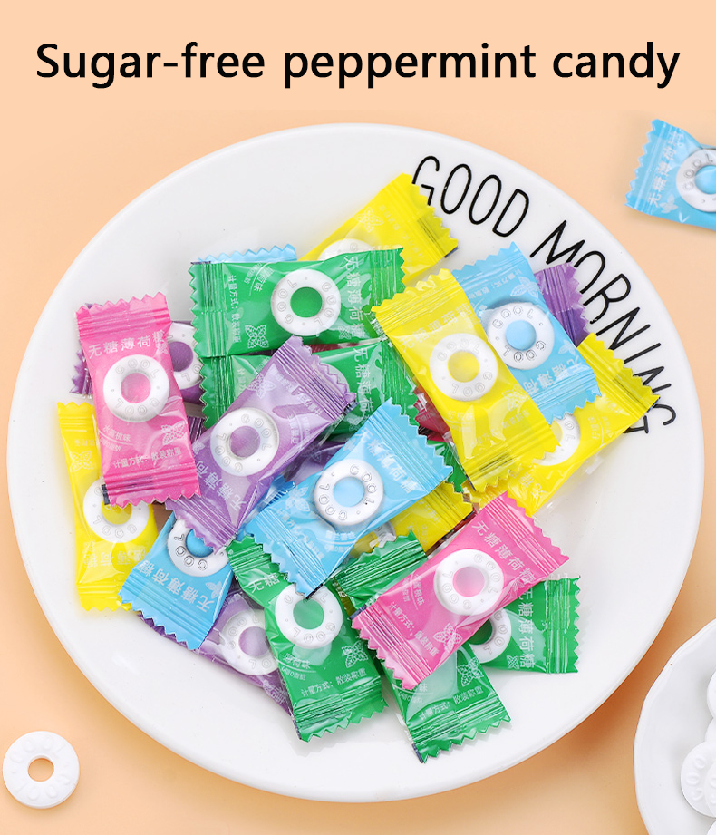Sugar Free Mint Candy Fruit Flavored Refreshing Breath Mint Candy Circle Candy