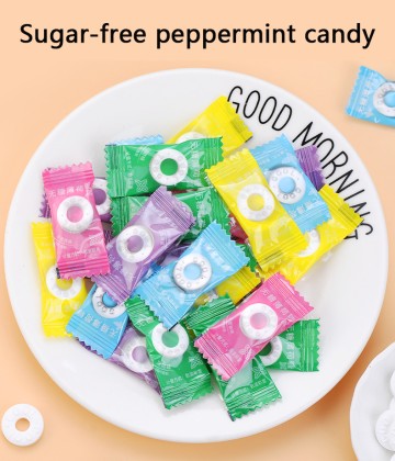 Sugar Free Mint Candy Fruit Flavored Refreshing Breath Mint Candy Circle Candy