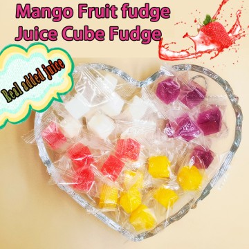 Juice Cube Fudge Fruit Juice Soft Candy Cubes Mango Flavor Fudge