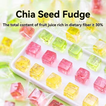Chia Seed Fudge Juice Gummy Fruit Flavors Casual Children's Snacks