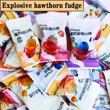 Explosive Hawthorn Gummy Candy  Tangerine Peel Blueberry Strawberry Gummies