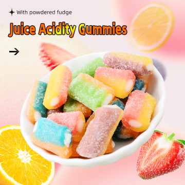 Juice Gummies Starch Acid Explosive Starch Gummies Super Acid Candy Childhood Memories