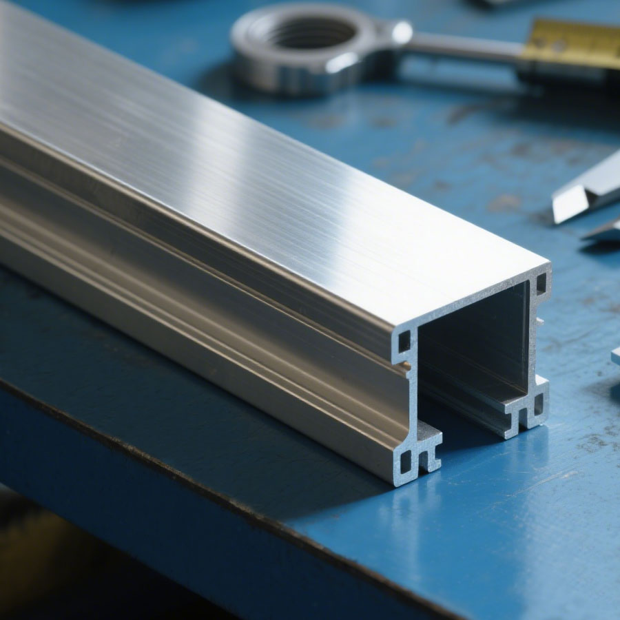 Smoke-free mirror polishing technology for aluminum alloy profiles
