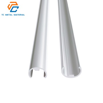 C-shaped semi-circular aluminum pipe