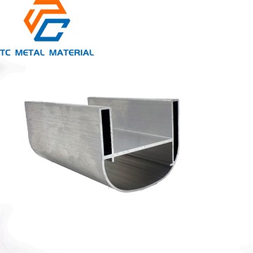 Extruded aluminum profile for support frame