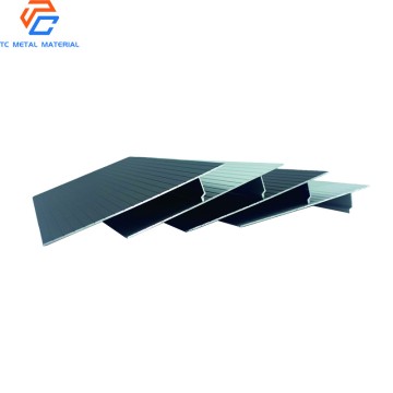 Aluminum extrusion profile for aluminum decking