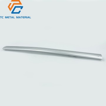 aluminum handle of the refrigerator