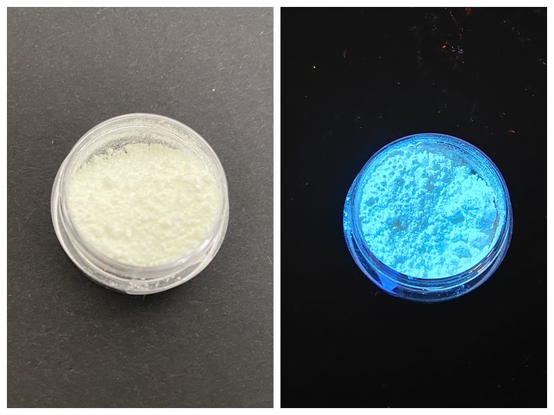 UV fluorescent pigment blue