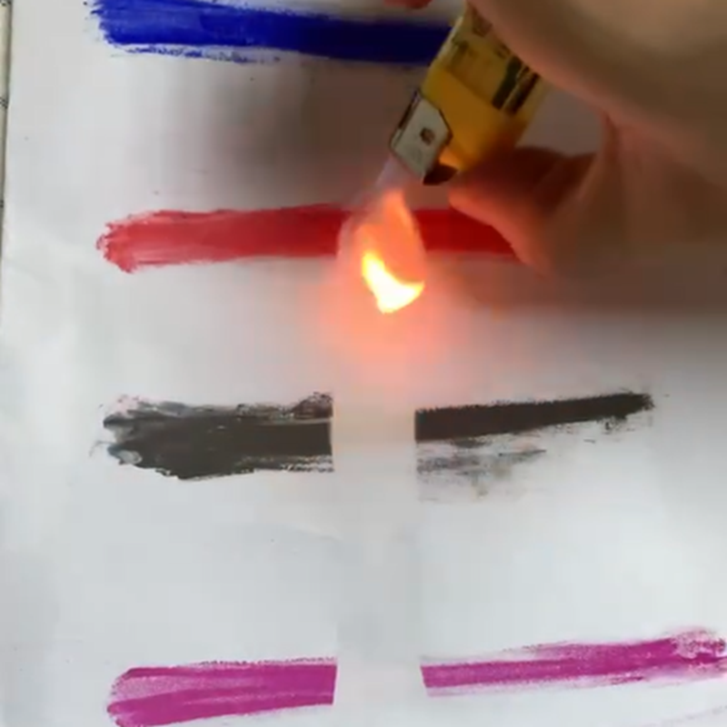 Introduction and application of irreversible thermochromic ink