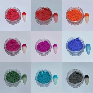 Temperature color changing pigment cold activated thermochromic powder