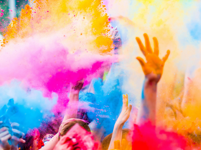 Application for fluorescent pigment