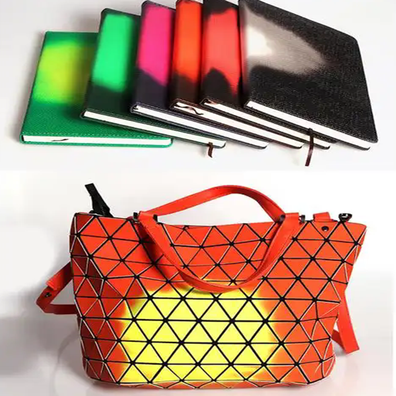 Color Change by Temperature Thermochromic Pigment Powder for Leather