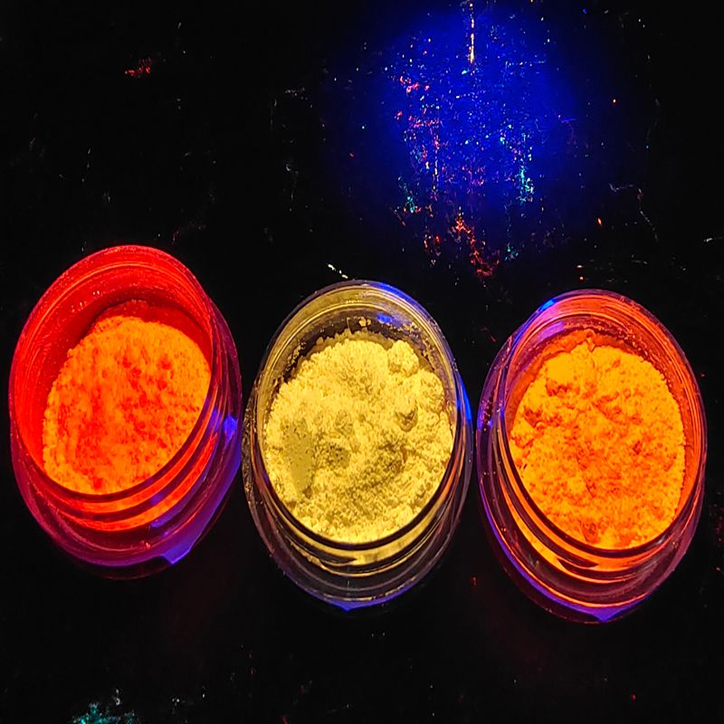 Organic Invisible 365nm UV Red Green Blue Yellow Fluorescent Pigment UV Phosphor Pigment for Anti-Forgery Ink
