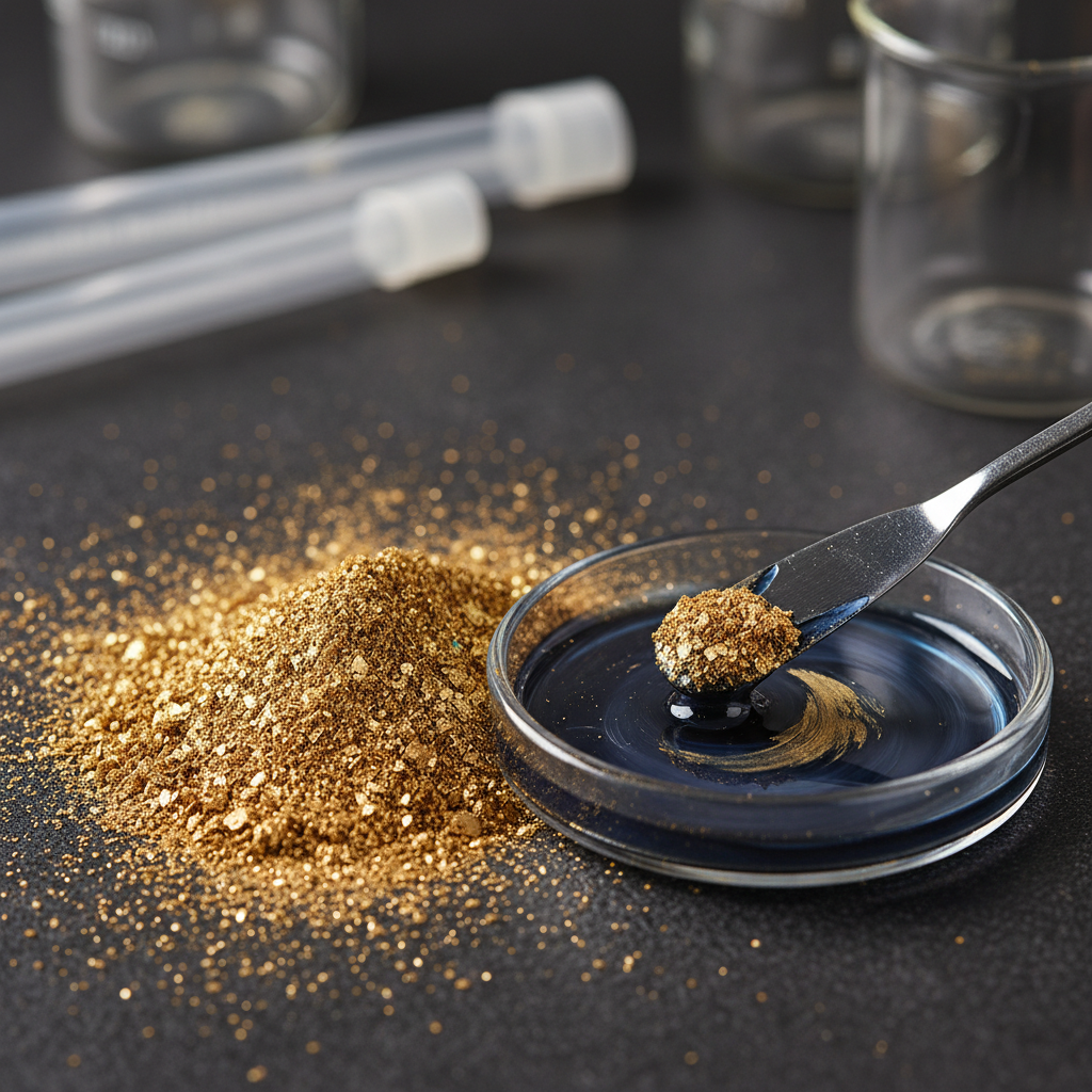 Gold Mica Powder For Printing Inks