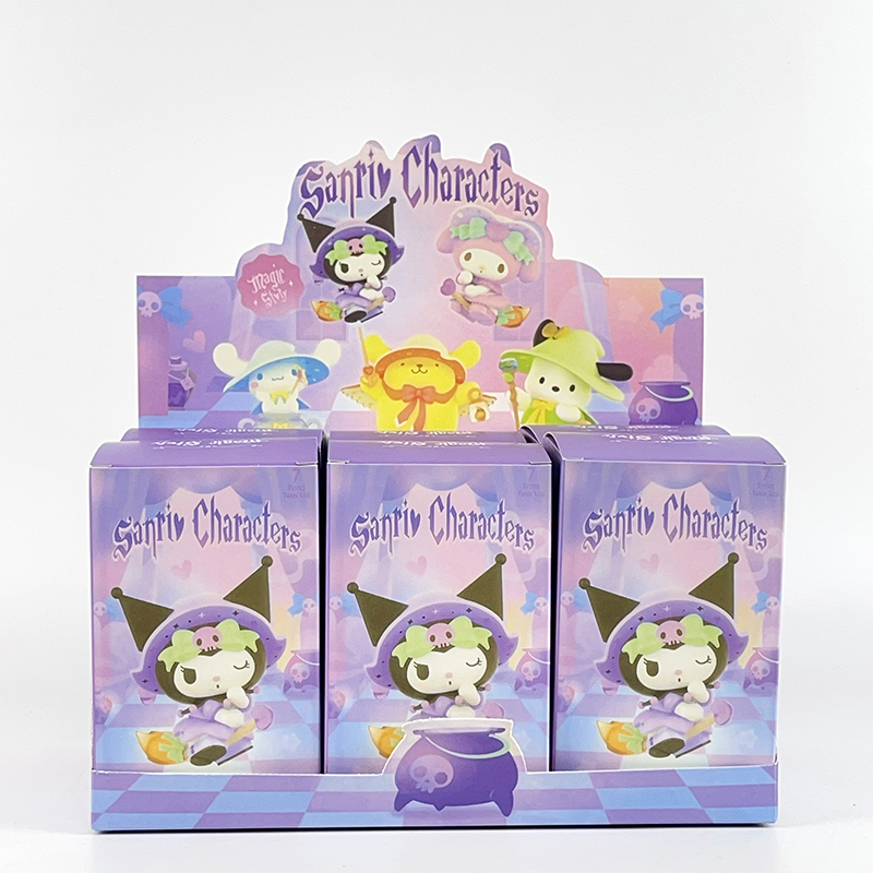 Sanrio Глухая коробка 6шт kuromi хэллоу китти аниме фигурки (20)bof