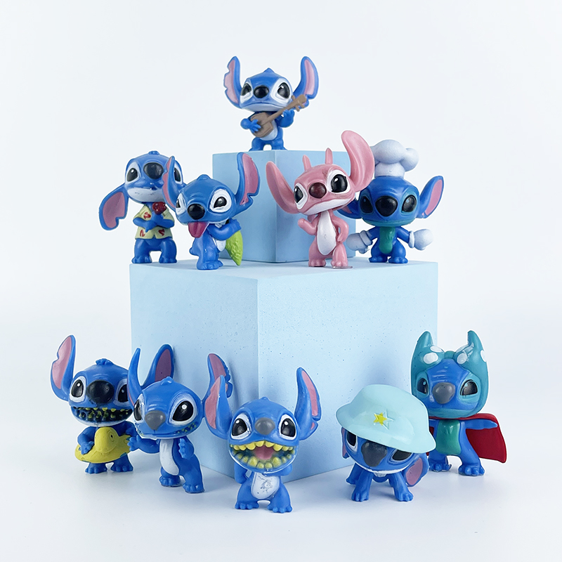 10шт Набор фигурок Лило и Стич Lilo and Stitch
